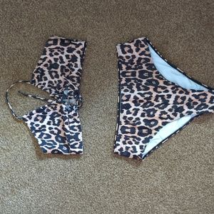 Leopard print bikini